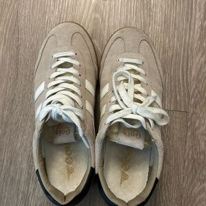 Gola Beige and White Womens Sneakers